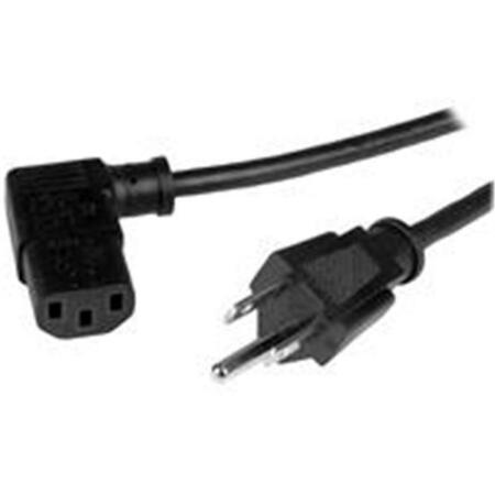 DYNAMICFUNCTION 3 ft. Computer Power Cord NEMA 5-15P to Right Angle C13 DY167696